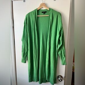 Ann Taylor long open cardigan